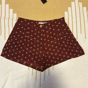 Blu Pepper Polka Dot Pleated Shorts